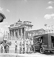 NAFFI Mobile Canteen No.750 beside the Brandenburg Gate