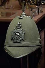 Northumberland Fusiliers 1st Volunteer Battalion officers helmet.JPG