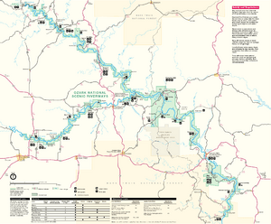 Ozark National Scenic Riverways park map
