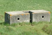Pillbox Lincolnshire three-bay, Saltfleetby (rear)