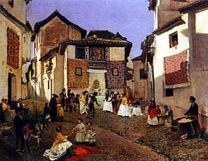 Placido Frances y Pascual Cruz de Mayo en el Albaicin
