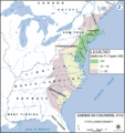 Population Density in the American Colonies 1775