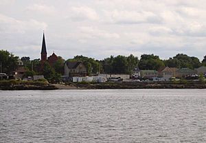 Port Richmond, seen from Bayonne, New Jersey across the Kill Van Kull.