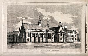 Queen's College, Cork. Wood engraving by J.J. Laing, 1848, a Wellcome V0012507