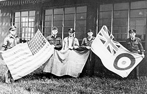 RAF Goxhill - Flags