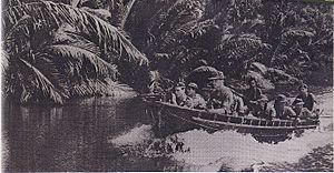 Royal Marines Commando patrolling in Sabah, Indonesia-Malaysia confrontation