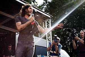 Russell Brand London Revolution Protest
