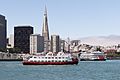 San Francisco harbor scene with Transamerica Pyramid