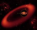 Saturn largest ring Spitzer telescope 20091006