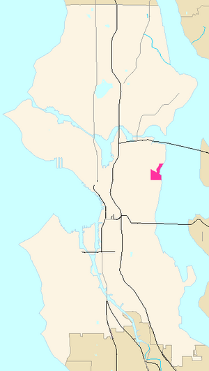 Denny-Blaine Highlighted in Pink