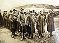 Serbian troops, now prisoners-of-war in Belgrade of Austro-Hungarian forces, 1915 (21780846970)