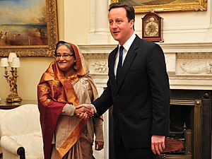 Sheikh Hasina with David Cameron