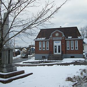 Stewiacke Town Hall and monument