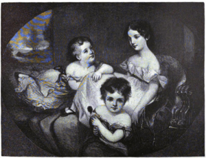 The Sisters engraved by Timothy Cole from painting by William Page