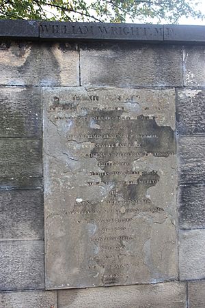 The grave of Dr William Wright, Greyfriars Kirkyard, Edinburgh