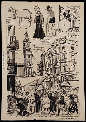 Valencia sketches by Manuel Rosenberg 1922