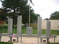 Veterans Memorial at Donley County, TX, Courthouse Picture 2162