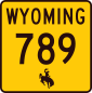 Wyoming state route marker