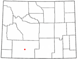 Location of Point of Rocks, Wyoming