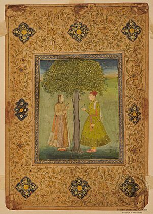 Young Jodh bai with Jahangir