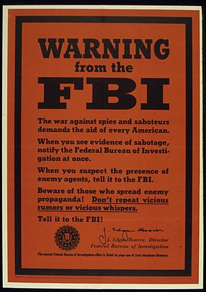 "WARNING FROM THE FBI" - NARA - 516039