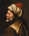 'Profile of a Barbary Pirate, Traditionally Identified as Barbarossa' by Pietro della Vecchia