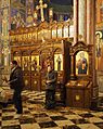 Бадњак - преузимање бадњака у цркви