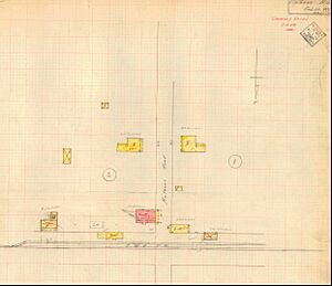 1922 fire insurance map of Mathews