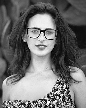 Actress Marlee Matlin at Salt River Pima-Maricopa Indian Community in Arizona, 1989. Photo by Ithaka Darin Pappas
