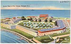 Aerial view of Fort Adams, Newport, R.I (66447)