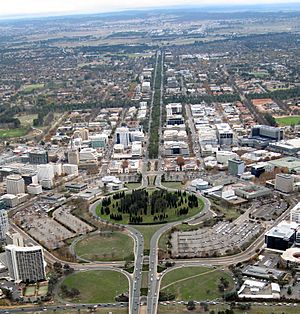 Aerial view of Northbourne Avenue looking north from Civic.jpg