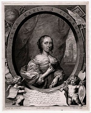 Anna Maria van Schurman engraving
