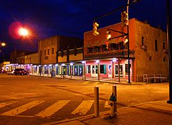 1st Street at dusk; Ashland, Alabama