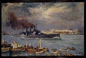 Averof painting 1919 Bosporus
