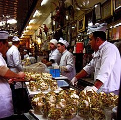 Bakdash ice-cream shop in the old souk in Damascus