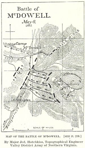 Battle of McDowell map
