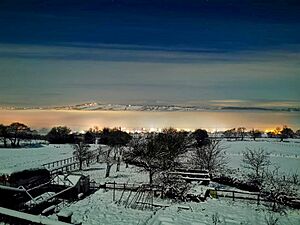 Biddulph from Biddulph Moor, December 2020