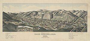 Bird's eye view of Idaho Springs Colorado - DPLA - 0a7eeaaa1b1b23cb89ce45f1f95fb917
