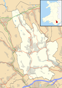 Markham is located in Caerphilly