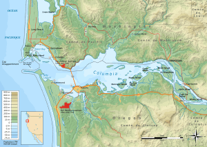 Columbia estuary map-fr.svg