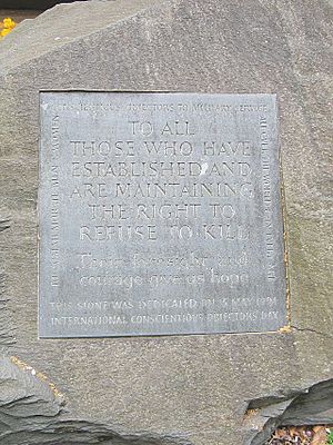 Conscientious Objector memorial, Tavistock Sq Gardens