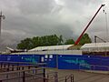 Cutty Sark being restored