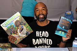 Moore at the 2022 Texas Book Festival.