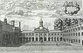 Emmanuel College Chapel, Cambridge by Loggan 1690 - sanders 6176