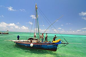 Fishing off the coast of Ambergris Caye, Belize