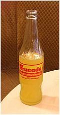 Frucade glass bottle