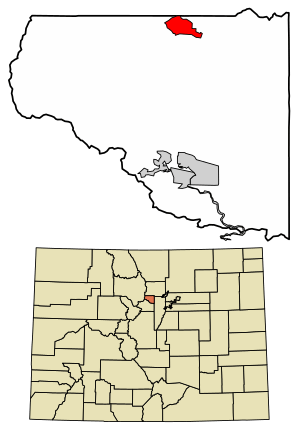 Location of the Rollinsville CDP in Gilpin County, Colorado.