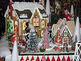 Gingerbread houses at Dundee Gardens