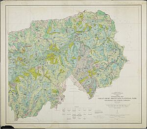Great Smoky Mountains National Park, Tennessee and North Carolina Topographic Map - DPLA - de6bfab6fcb88dd8262428fbd4204265