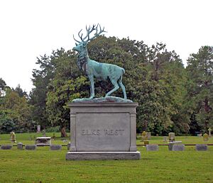 Greenlawn Cemetery - Elks monument